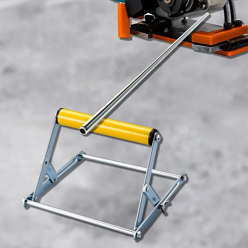 Foldable Adjustable Roller Support Stand 55-135mm Height Steel Roller Bracket for Table Saw Cutting Machine Woodworking Material