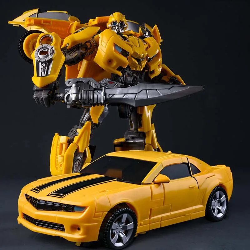 Transformation Anime Figures Robot Car Toy Optimus Prim Bumblebee Masterpiece Megatron Boy Birthday Gift Model Desktop Decora