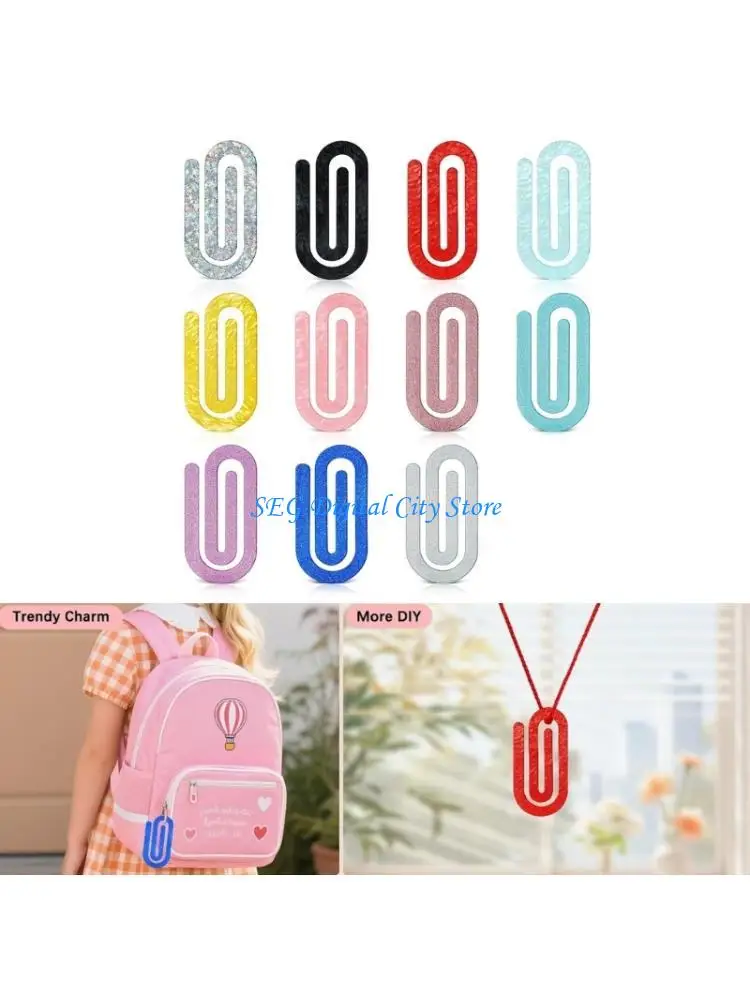 U75B Creative Paperclip Bookmarks Holders Page Stabilizer Book Clamp For School Offices