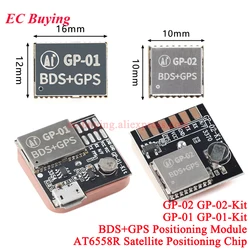 2 uds/1 unidad GP-01 GP-02 Kit GPS + BDS Beidou modo Dual sincronización posicionamiento por satélite módulo de navegación BG02-T Placa de desarrollo