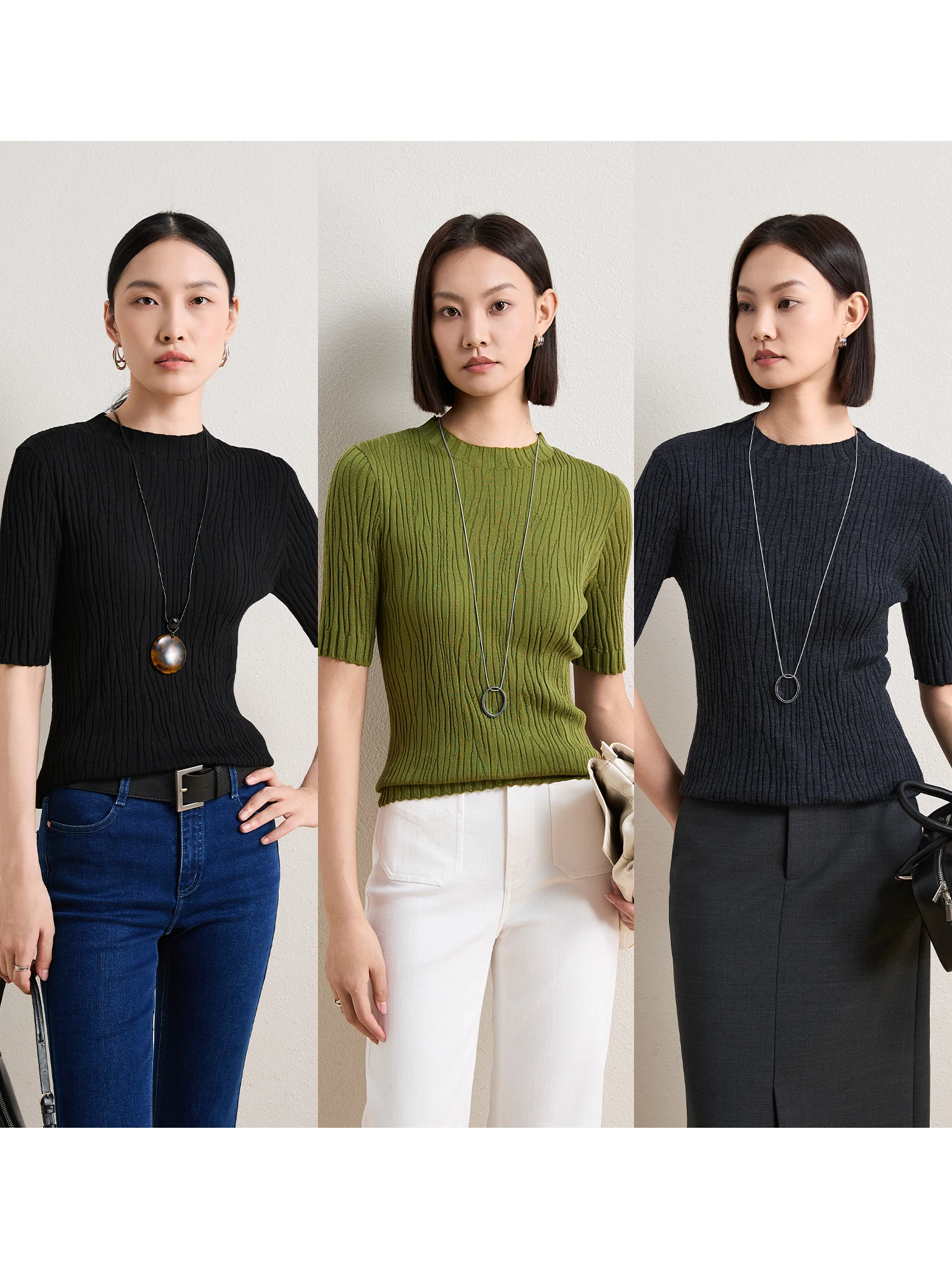 

ChangDX Magic Fairy Одежда для похудения с рисунком дерева Маленькая шерсть f Sve Base irt Мягкий шерстяной вязаный повседневный женский топ