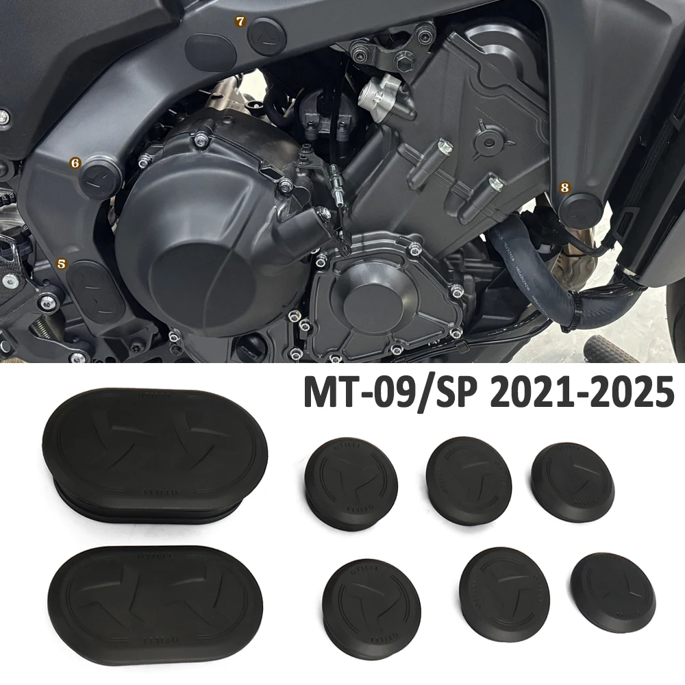 

Frame Plugs Set Hole Caps For YAMAHA MT09 mt09 MT 09 MT-09 SP 2021 2022 2023 2024 2025 Motorcycle Accessories