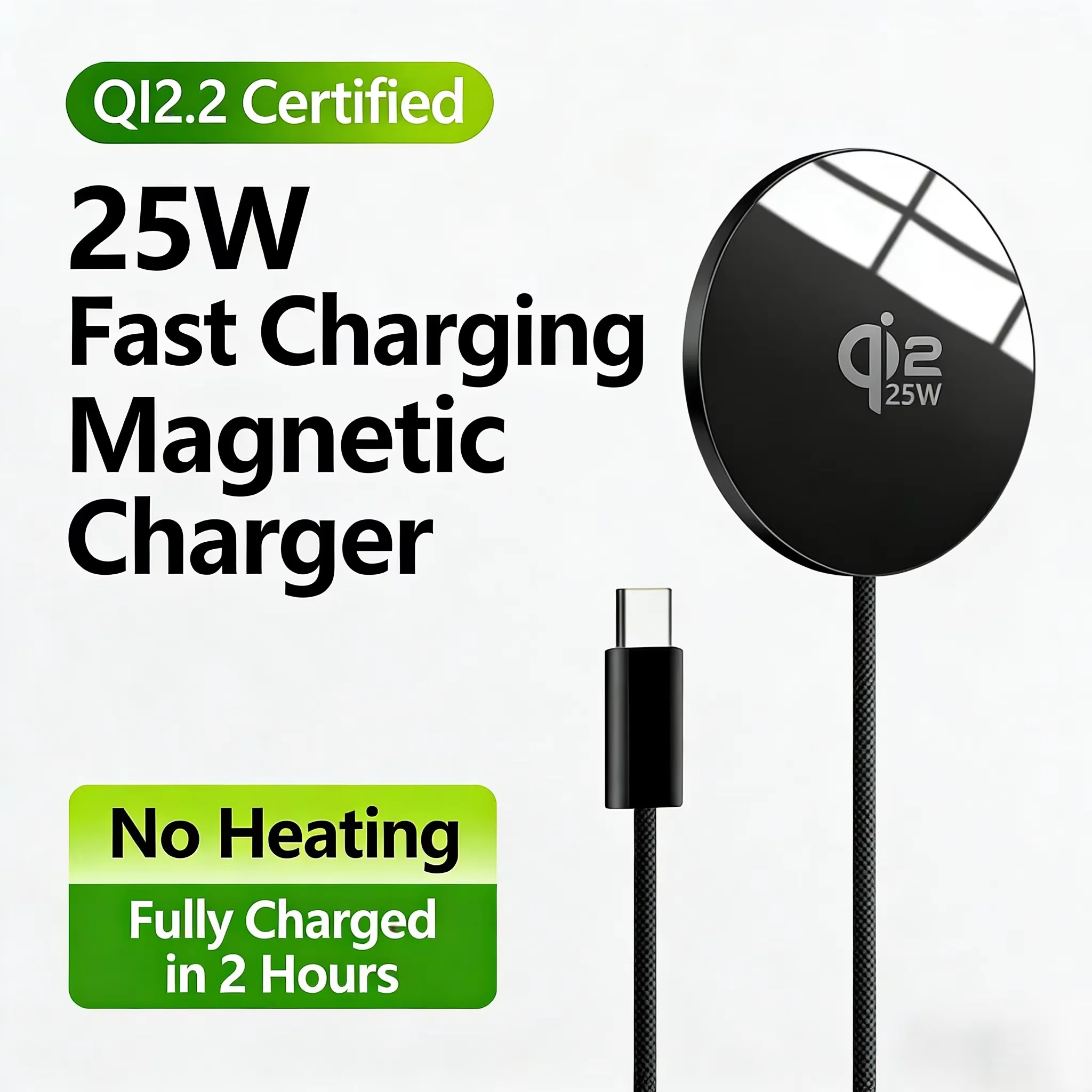 Neues Qi2.2 Magnetisches Ladegerät für 25W Super Wireless Schnellladung für iPhone 18 17 16 15 14 13 12 Pro Max Samsung S25 S24 S23 – Detail 12