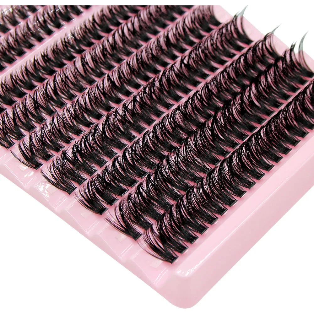 Super Mazzo 200 pz Maga Volume 60D Estensione Ciglia Cluster Ciglia Fascino Stile Strumento di Trucco Ciglia Finte Volume Russo