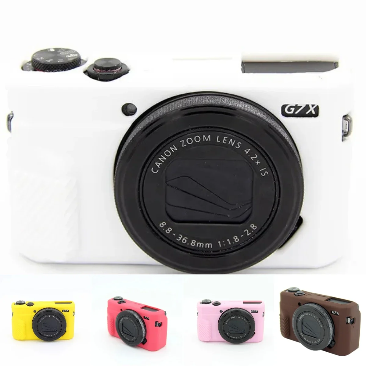

For Canon G7XII Mark 2 III G7X3 Mark 3 - Versatile Silicone Soft Shell Soft Silicone Armor Camera Bag Case