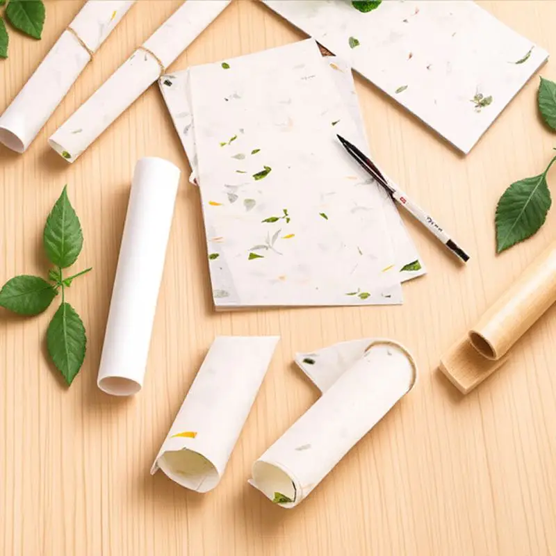 

40pcs Chinese Calligraphy Xuan Paper Rice Paper For Sumi Drawing Painting Practice Smooth High Absorption Clearly Visible Lines