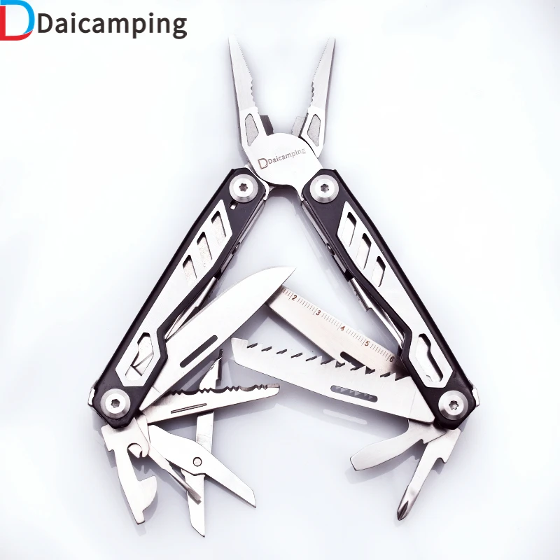 

Daicamping DL8 Multitools Multi Knives Wire Cutter Outdoor Clip Stainless MultiFunctional Folding Tools Pliers Army Swiss Blade