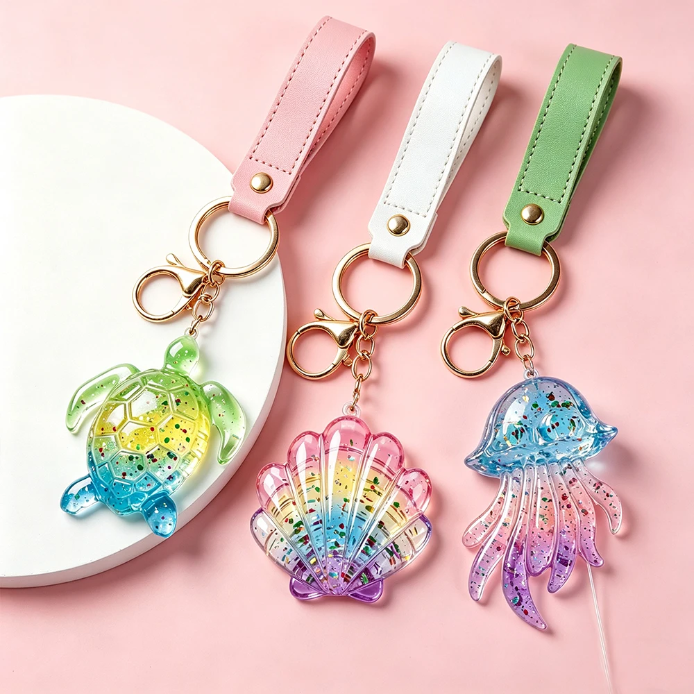 S0294 Ocean Theme 3D Seahorse Shells Starfish Octopus Dolphin Silicone Moulds DIY Craft Necklace Pendant Molde Para Resina Epoxi - view 5
