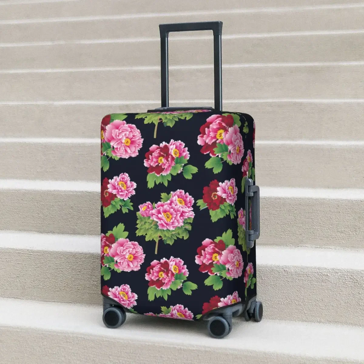 Vintage Big Flower Suitcase Cover Holiday Hawaii Useful Luggage Supplies Business Protection