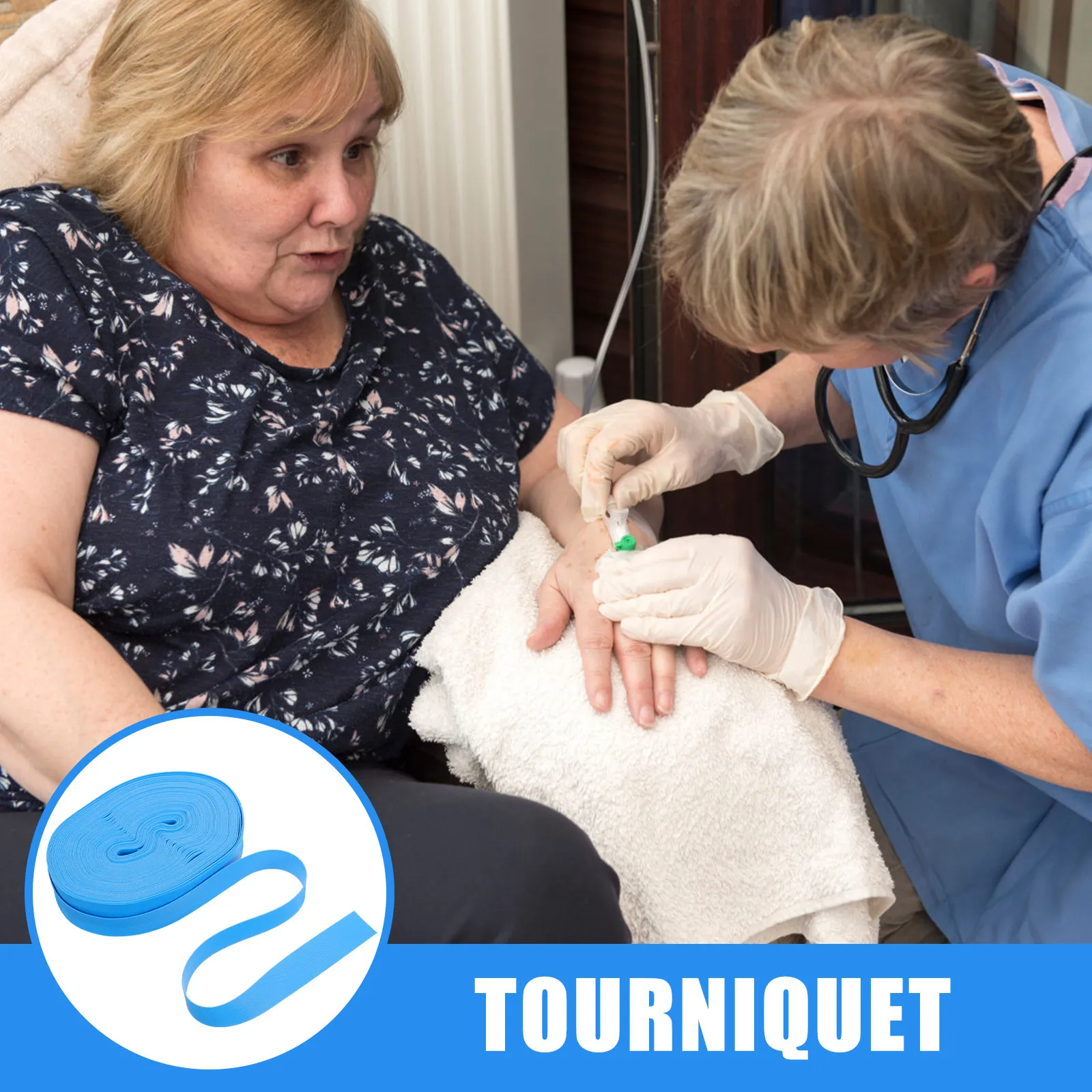 

50 шт. регулируемых жгутов для оказания первой помощи, для остановки кровотечений, тренировочные, для больниц