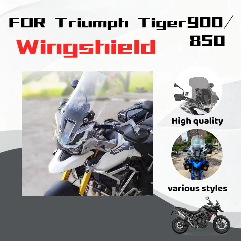 

For Triumph TIGER 900 850 (20-22) windshield modification, raising the front windshield and rain guard.