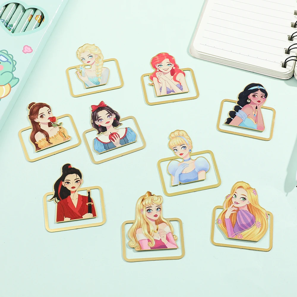 Cinderella Elsa Mermaid Bookmark Aurora Beauty and the Beast Princess Jasmine Bookmark Page Mark Learning Supplies Girls Gifts