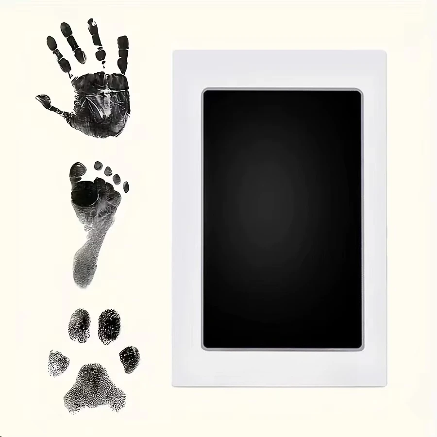 1 Set Handprint Footprints Ink Pads Safe Non-toxic No-Touch Skin Inkless Inkpad Kits Pet Cat Dog Paw Prints Souvenirs Gifts