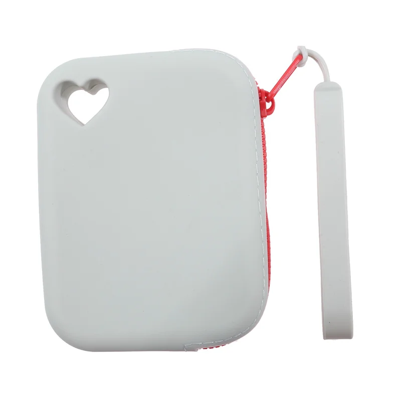 Small Square Silicone Cosmetic Storage Bag Travel Data Cable Earphones Portable Cosmetic Waterproof Organizer