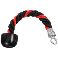 Triceps Downstring Rope Single Grip Bicep Pull Cable Attachments Nylon Strength Tricep Exercise Equipment Home