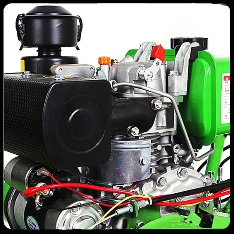 Four-wheel Drive Diesel Weeder, Multi-functional Weeding/Rotary Tillage and Soil Loosening, Agricultural Lawn Mower