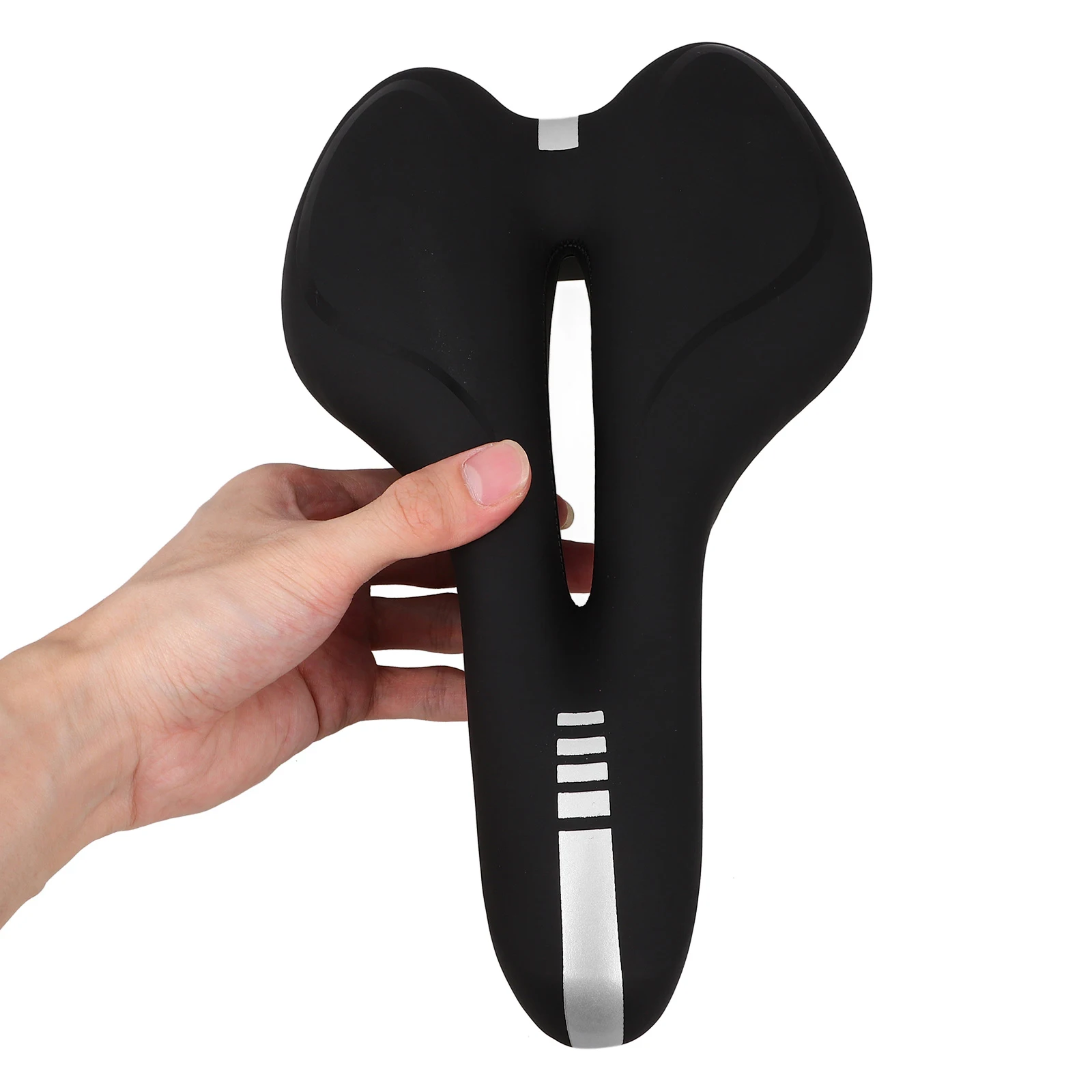 

Comfortable Bike Saddle Pad Red Shockproof Wide Rear Cushion Ergonomic Cycling Seat Mat for Mountain Road Racing Bike