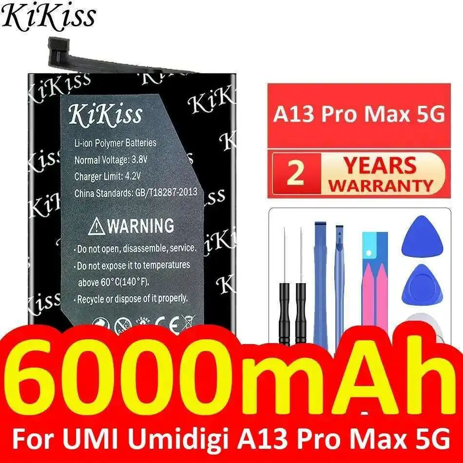 

Mobile Phone Battery Stable 6000Mah For Umi Umidigi A13 Pro Max 5G