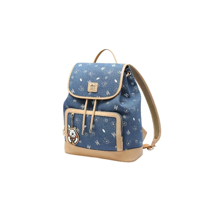Mochila de Winnie de Disney The Pooh para mujer, bolso de lujo, bolso de moda, versátil, ligero, de gran capacidad, para ir al trabajo