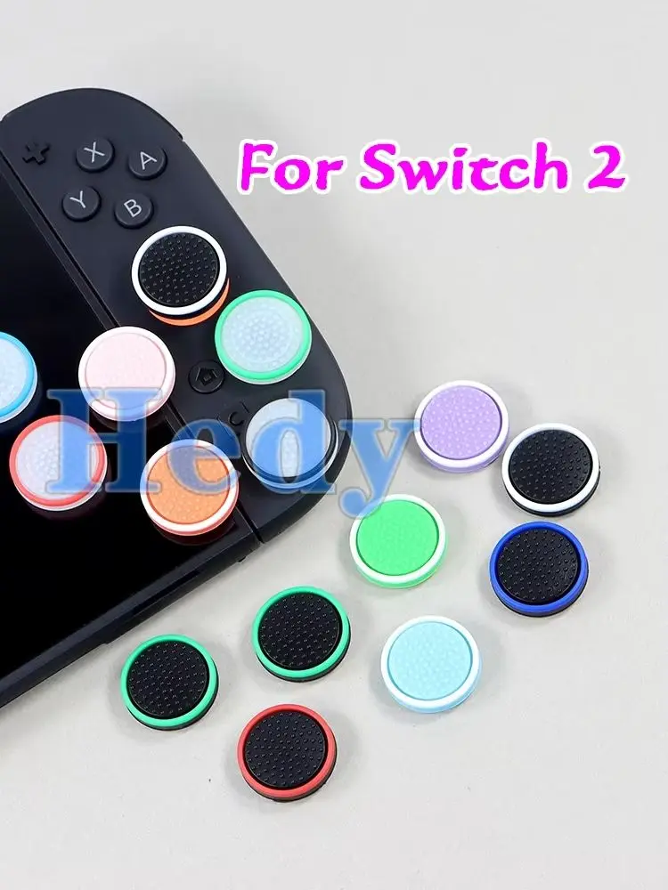 

100 шт. силиконовых светящихся колпачков для джойстиков Switch 2 Joy-Con, накладки на стики, аксессуары