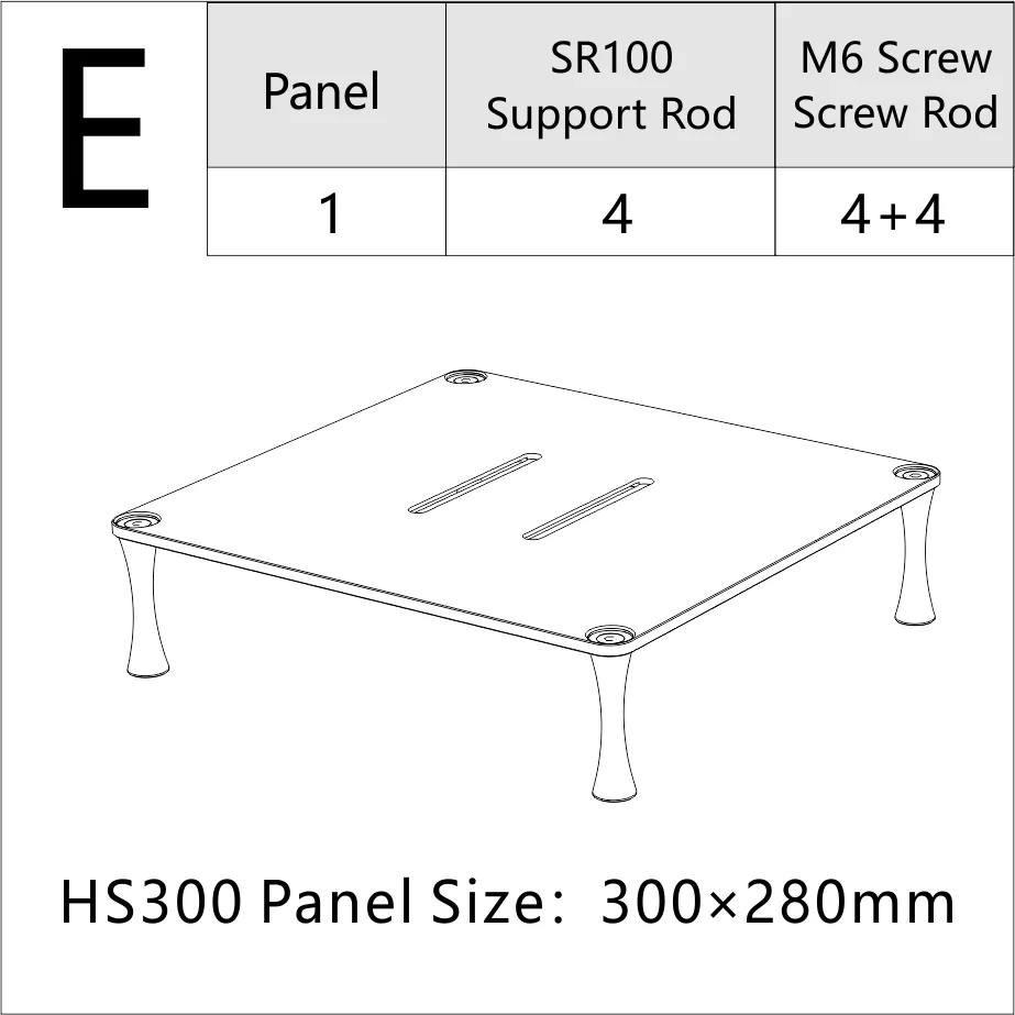 DD ddHiFi HS300 HiFi-displaystandaard voor desktop DAC-versterker, warm grijs, koel grijs, roze grijs, geanodiseerd zilver en zandzwart