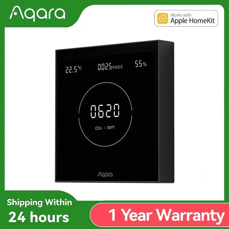 

Aqara Air Monitoring Panel S1 Omni Directional Air CO2 PM2.5 Temperature Humidity Monitoring For Aqara Homekit