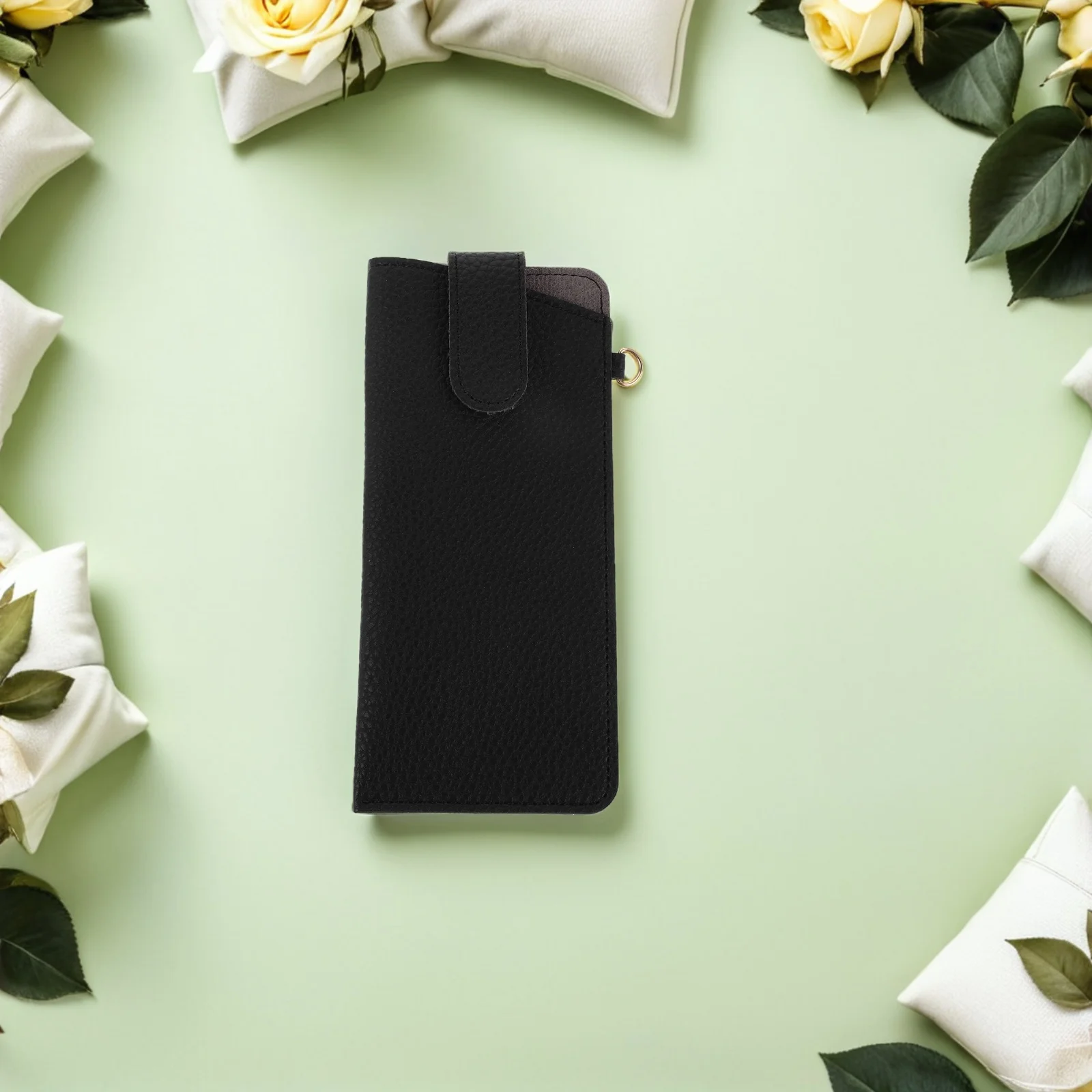 

PU Eyeglasses Case Compact Sunglasses Organizer Bag Neck Lanyard Portable Travel Glasses Storage Holder PU Eyeglasses Case