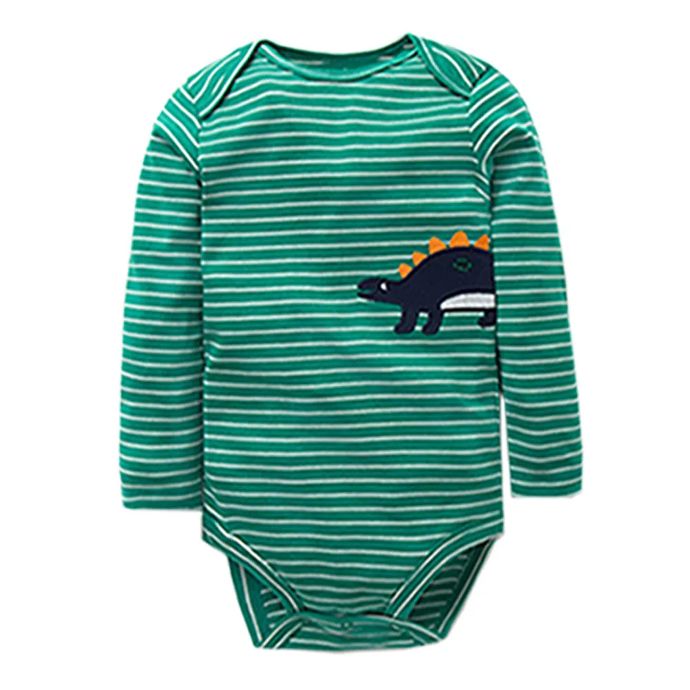 3-5 Pieces Newborn Baby Bodysuits Long Sleeves Soft Cotton Baby Boys Girls Clothes Dinosaur Cartoon Bebe Outwear 6-24 Month