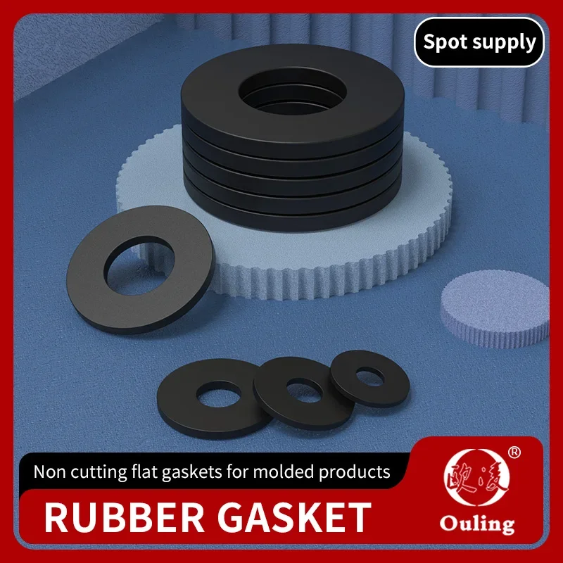 NBR rubber gasket screw sealing ring waterproof flat gasket high-temperature resistant oring  sealing gasket shock-absorbing.-.