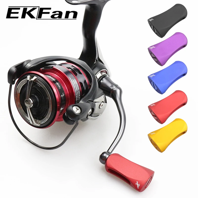 EKFan 1pcs Aluminum Alloy flat mini Spinning Baitcasting Fishing Reel handle knob for A/D/S Lure Reel Handle DIY part accessory