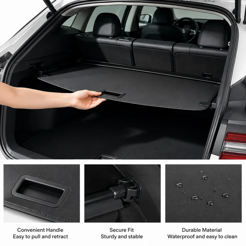All-New Rear Cargo Cover For Toyota RAV4 2026, Privacy Trunk Cover, Rear Trunk Security Shielding Shade Accessories