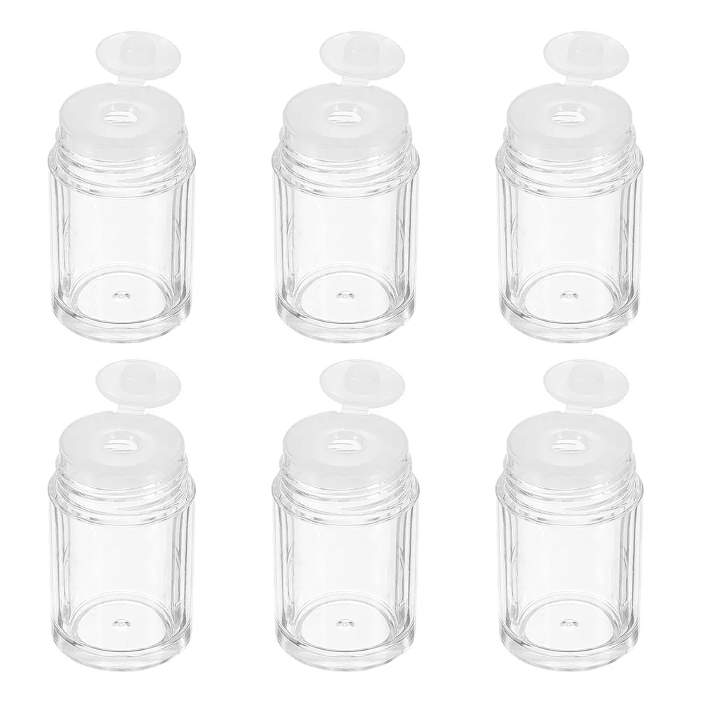 

6 Pcs Loose Powder Bottle Mini Empty Refillable Containers Travel Bottles Plastic Portable Baby