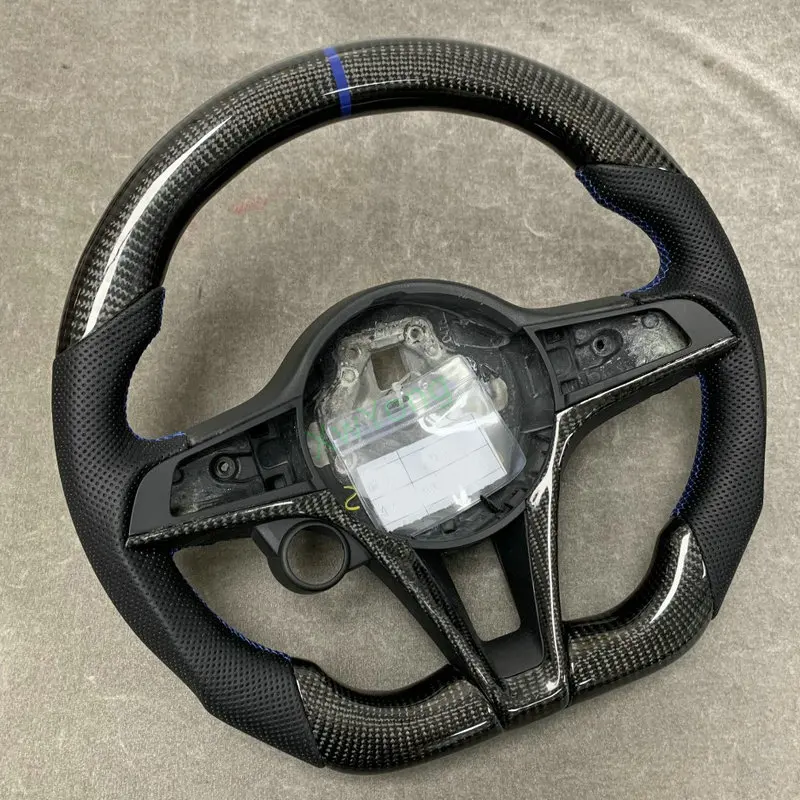 100% Real Carbon Fiber Steering Wheel For Alfa Romeo Giulia