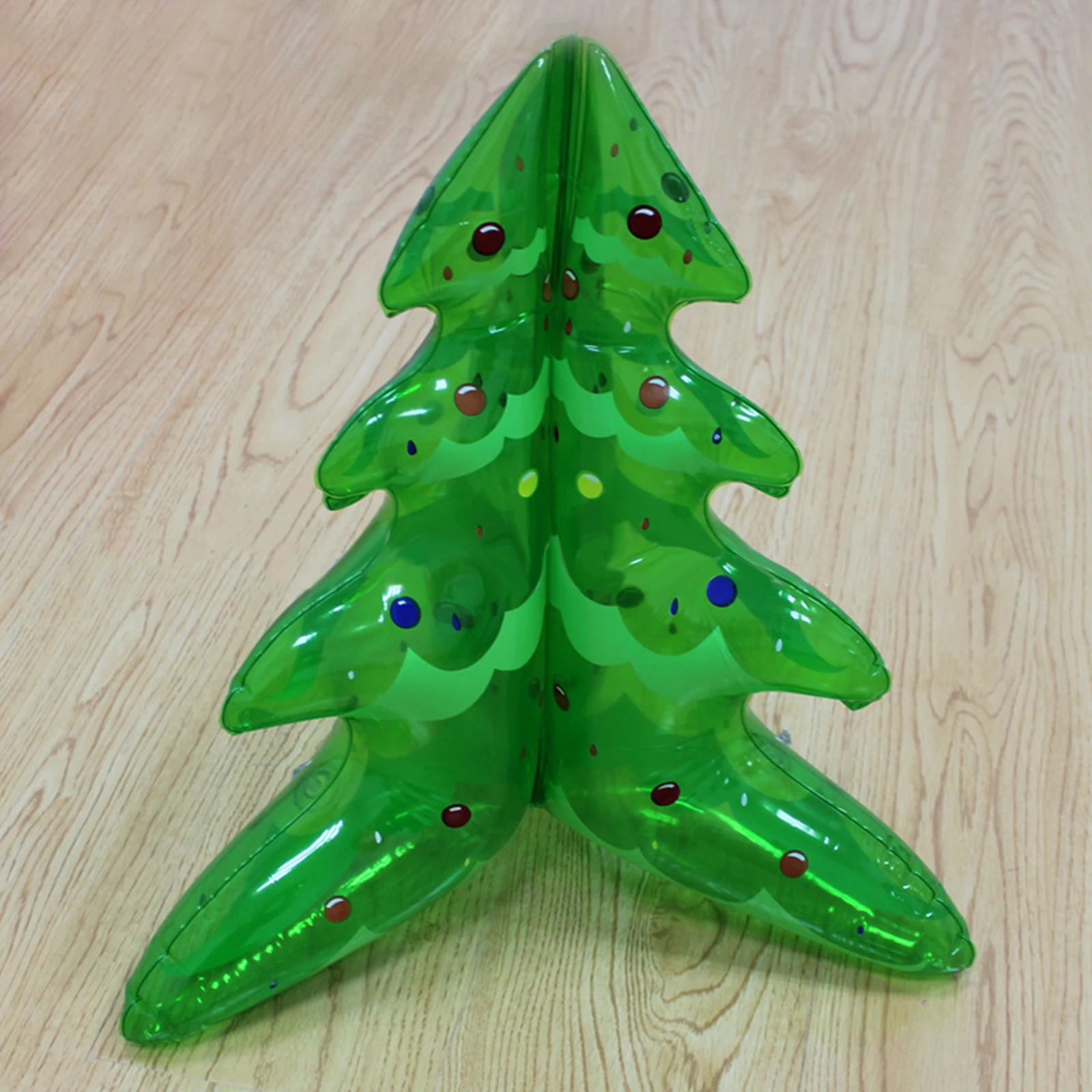 ZK40 Christmas decoration tree inflatable Christmas tree model inflatable toy decoration prop 46cm high 42cm wide PVC material