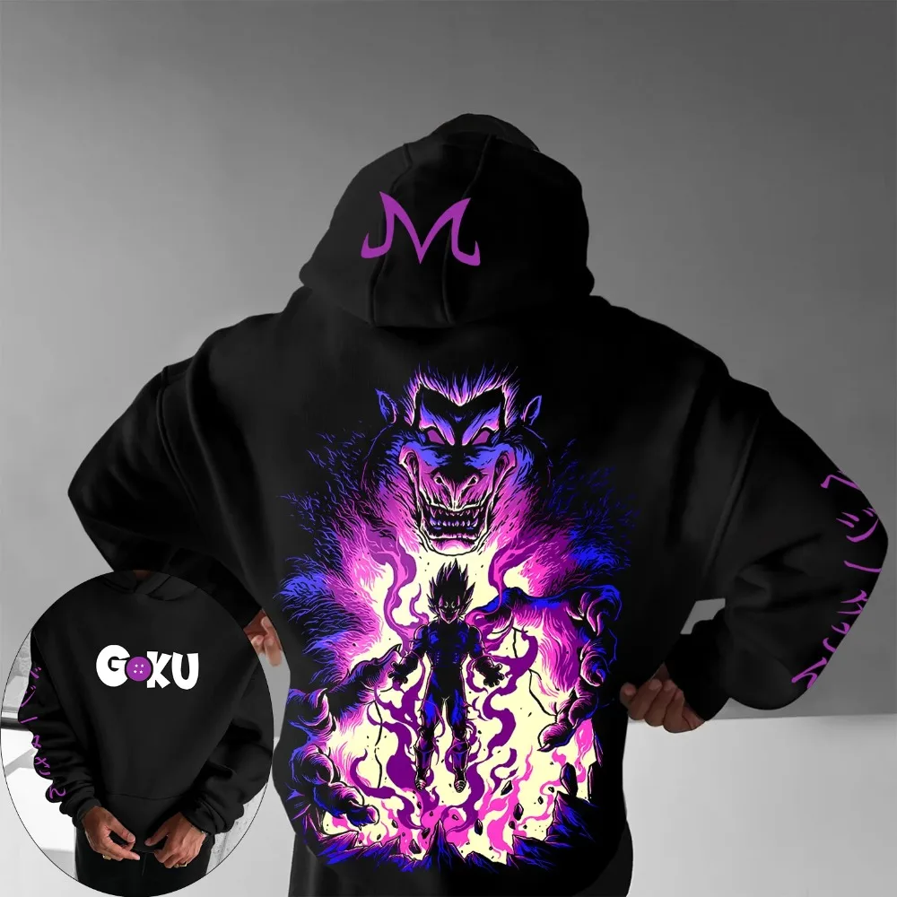 

Dragon Ball Men's Hoodie Sweater Goku Japan Anime Summer Autumn Boy Children's Long Sleeve Classic Parent-Child Wear