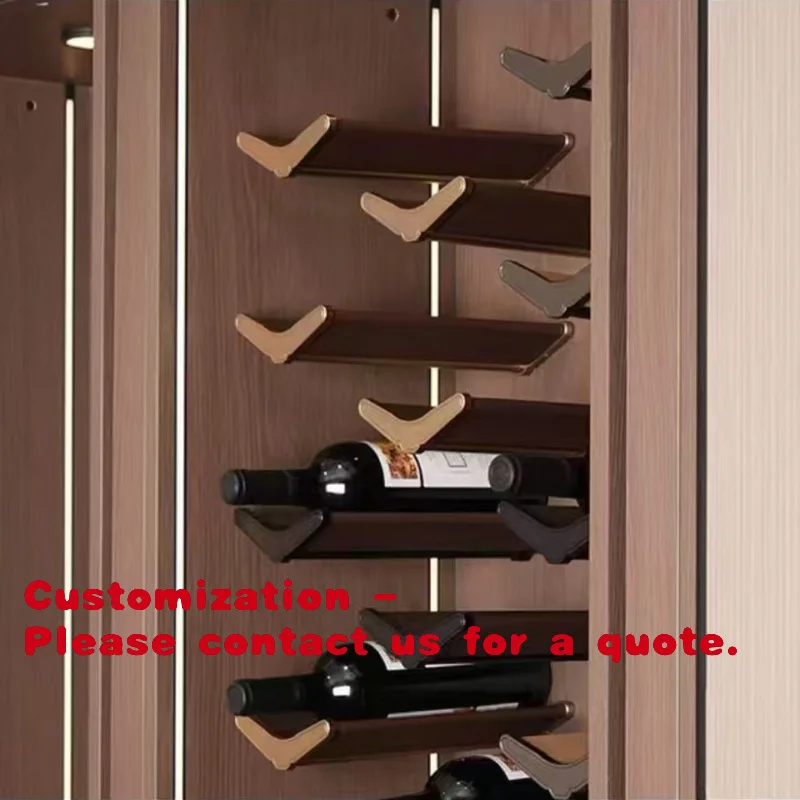 

Customize.NewVWood Grain Red Wine Rack Italian Minimalist Red Wine Rack Freely Combined Wine Cabinet Red Wine Storage Rack Wall-
