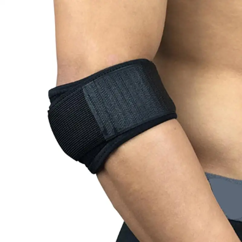 1PCS Elastic Tennis Elbow Brace Arm Sports Elbow Support Breathable Padded Elbow Sleeve Anti-Collision Elbow Support Brace