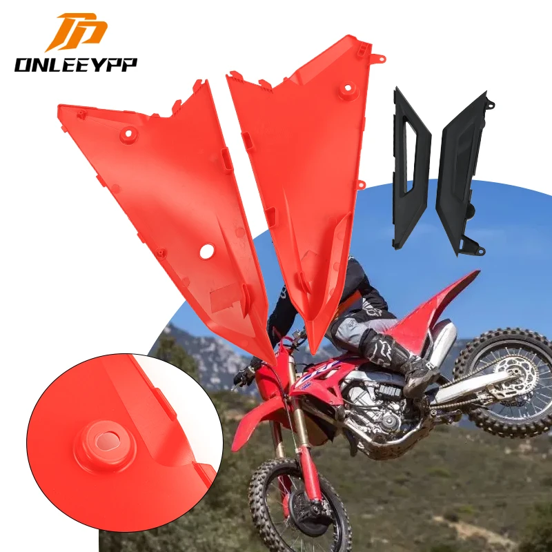 

ONLEEYPP Motorcycle Parts Tools Rear Panel Side Fender Guard Cover Plastic Mudguard For CRF450 2022 CRF450RX Motocross Dirt Bike