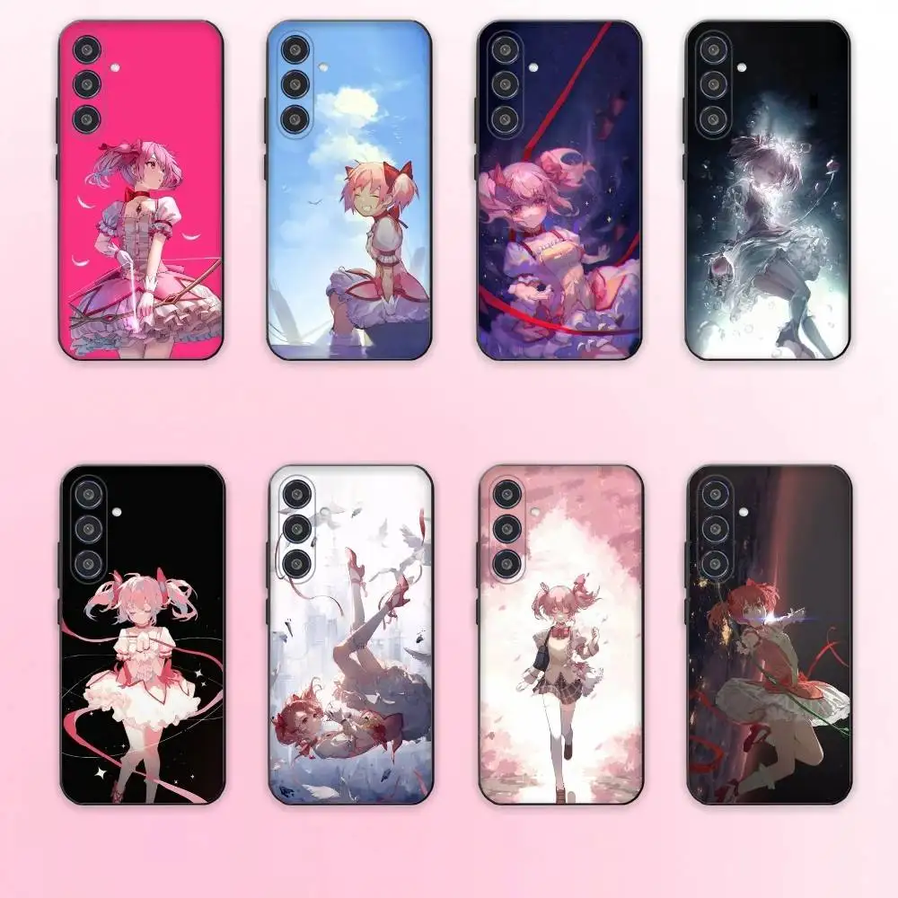 

P-Puella Magi Madoka M-Magica phone Case For Samsung Galaxy A73,A72,A71,A70,A53,A52,A51,Others Soft Black Shell