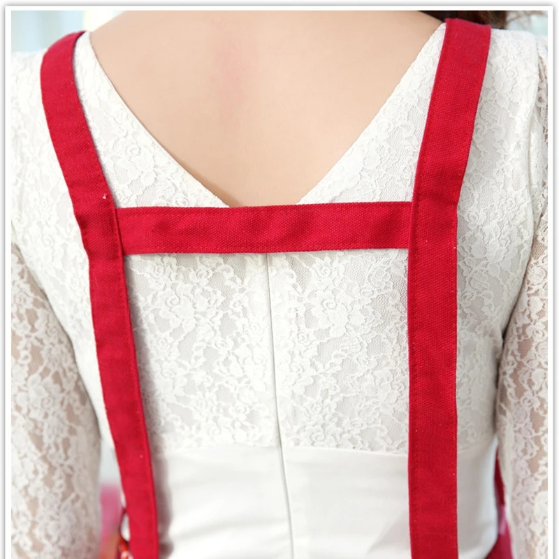 Aprons For Women Cute Kawaii Pink Litchen Apron Soft Cooking Litchen Accessories Catering Anime Restaurant Cleaning Tools 1PCS