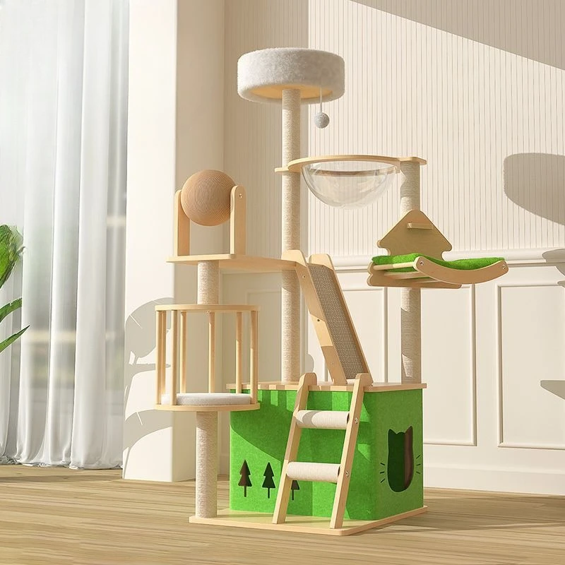 

climbing frame nest tree integrated small villa does not occupy a small floor space capsule cat climbing frame