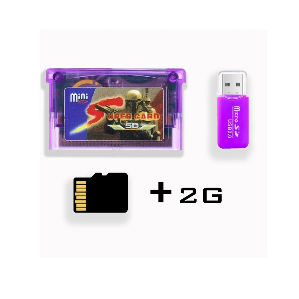 Super card For GBA game card  super mini SD card with 2GB memory card