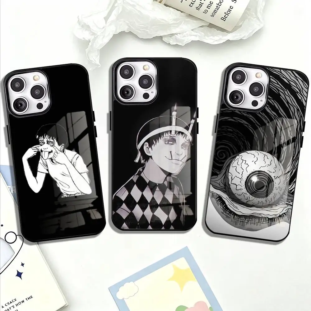 

New comics J-Junj Ito horror Phone Case For iPhone 17 16 15 14 13 12 11 Pro,Max,Plus,Mini For Magsafe Magnetic Wireless Charging