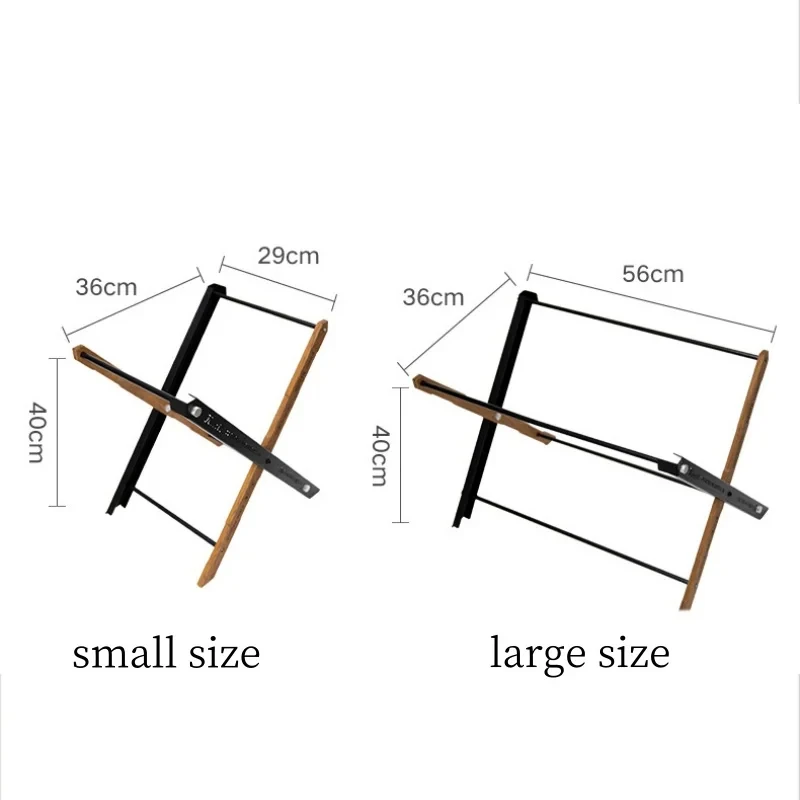 Lightweight Outdoor Camping Storage Shelf Multifunctional Portable Folding Rack Double Layer Storage Rack Cool Camping Gear