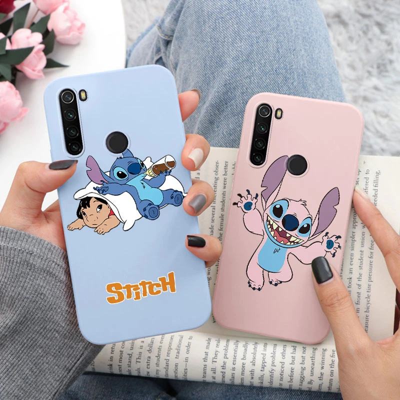 Stitch Case For Redmi Note 8 8T Note8 Pro Protective Cover Anime Cartoon Soft Silicone Funda For Redmi Note8 T Bumper Capa Cute