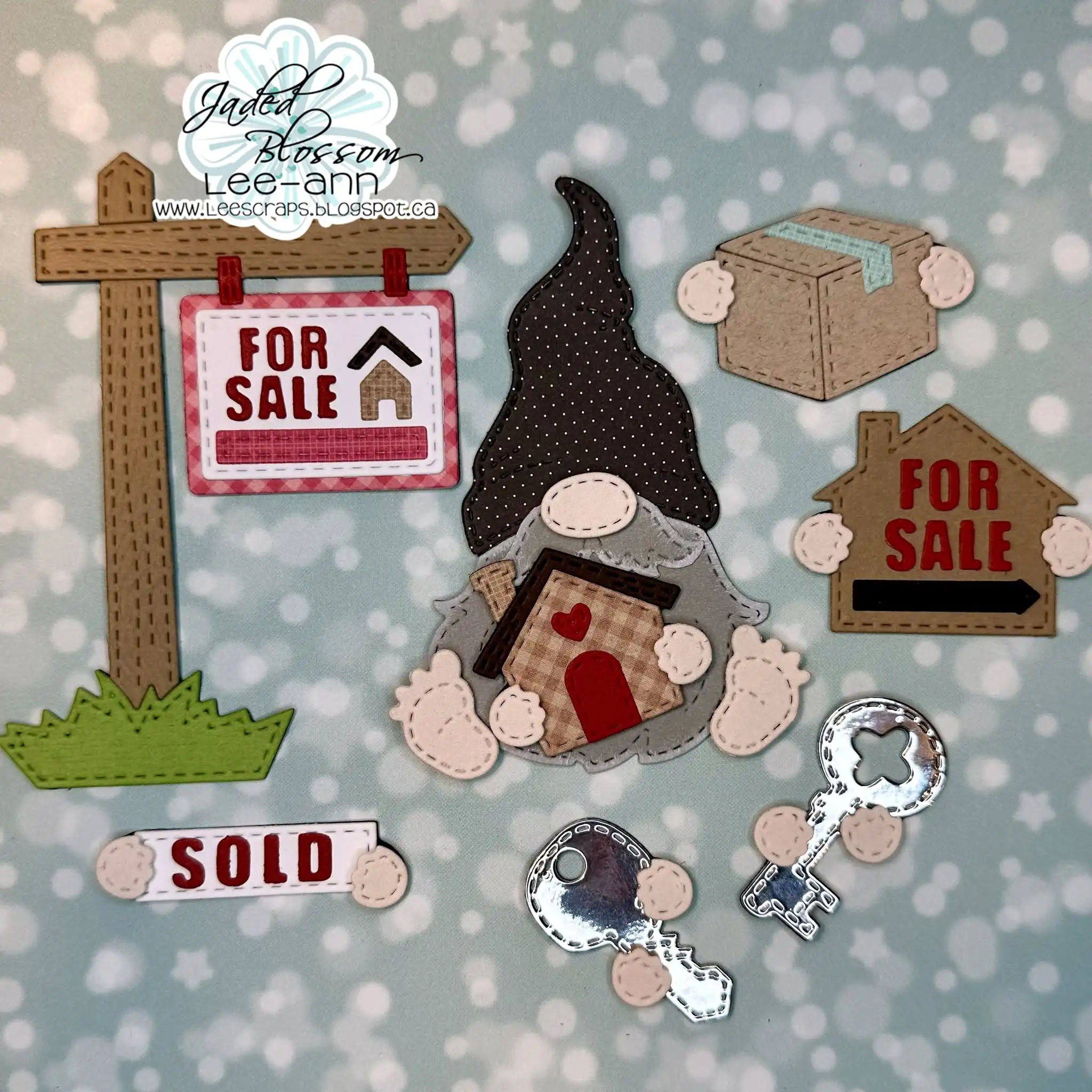 Jaded Blossom Mini House Gnome Dies: House Add Ons Metal Cutting Dies and Stamps for DIY Handmade Scrapbook Card July 2026 New