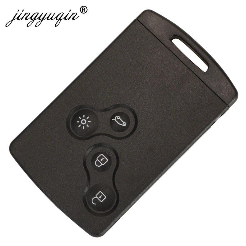 Jingyuqin HandsFree Keyless смарт-карта для Renault Megane III Fluence Laguna III Scenic Clio Captur Koleos 433MHz FSK PCF7952 Key Remote