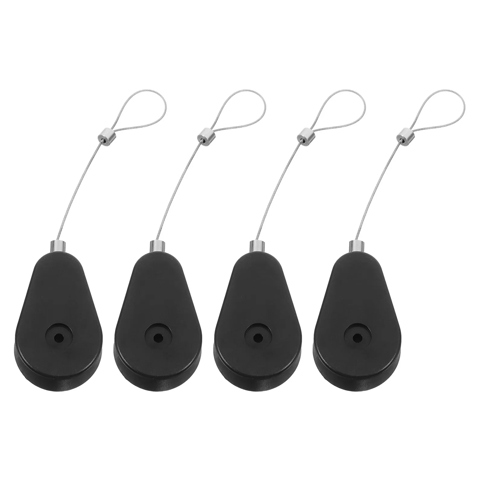 4Pcs Retractable Security Cable Lock Case Telescopic Anti-Theft Wire Lock for Laptop Remote Game Controller Safety Tether