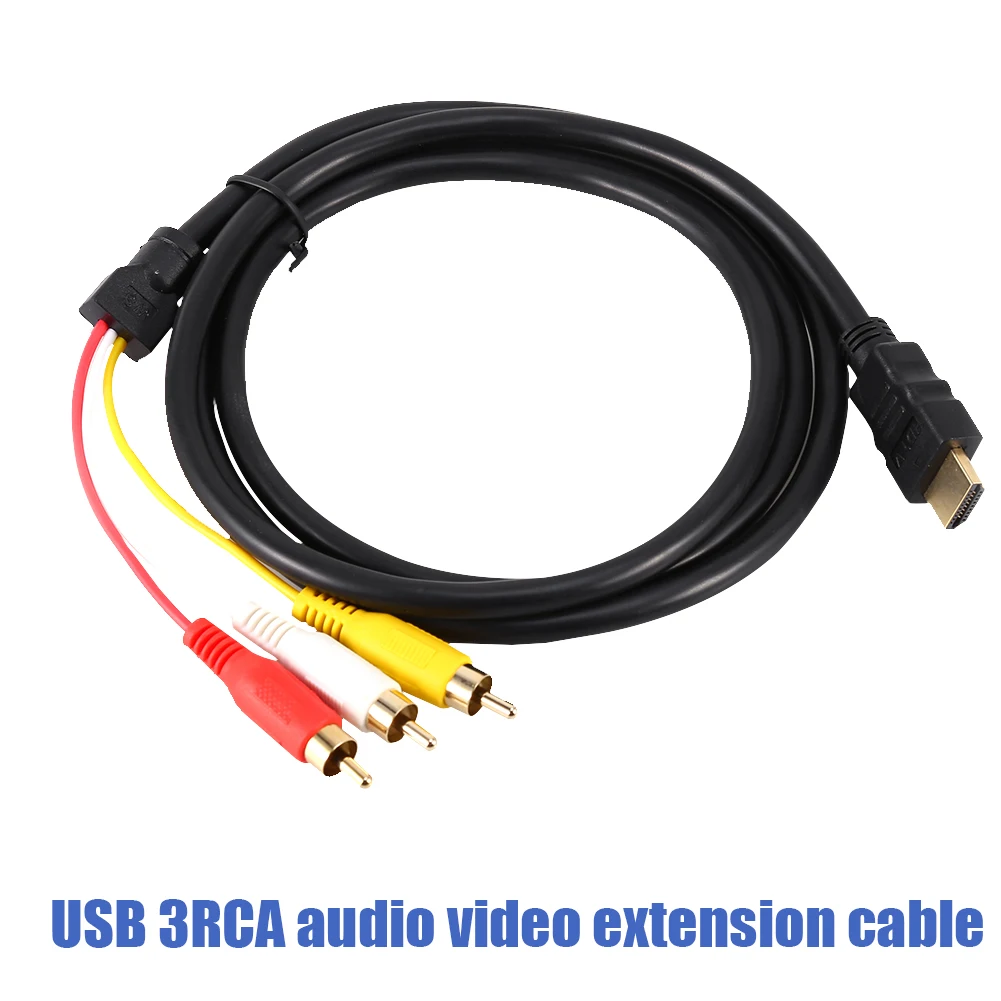 HD Multimedia Interface To Sound Video Cable Connector Adapter Plug and Play 1.5 Meter HD Multimedia Interface to Sound Cable