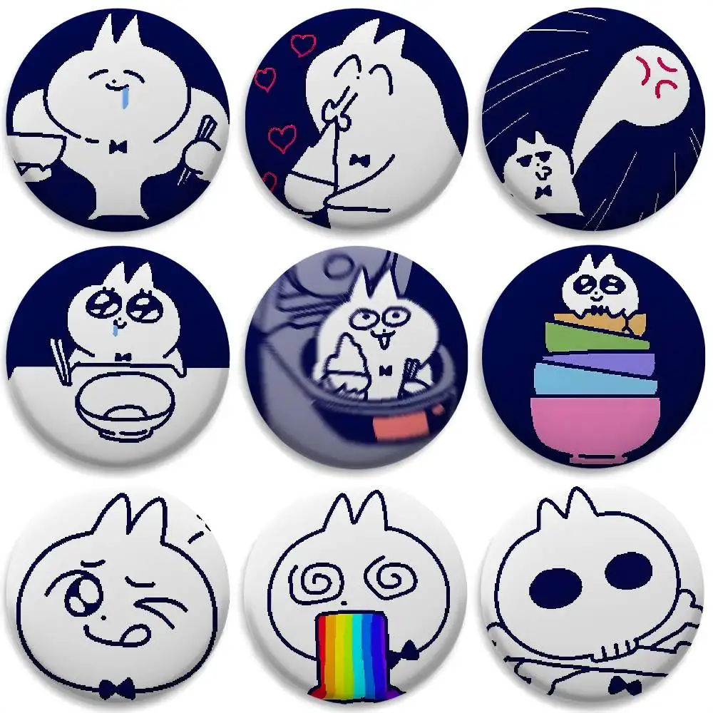 

So Cute Bowtie Cat Badges Round Exquisite Badge Brooches Creative Pins For Clothes Hat Backpack Gift Accessories